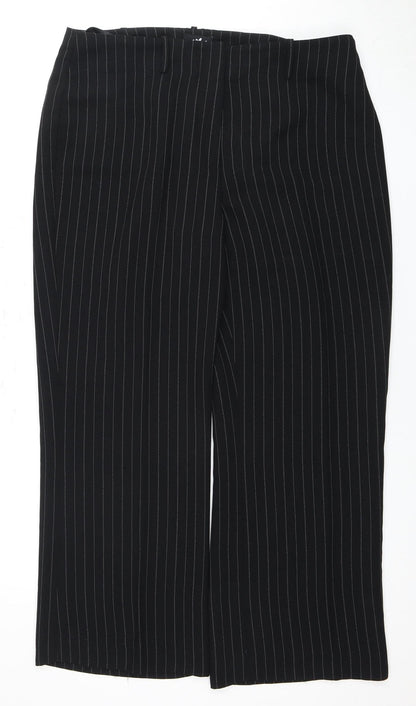 Womens UK Size 16 Marks and Spencer Regular Fit Workwear Casual Black Trousers