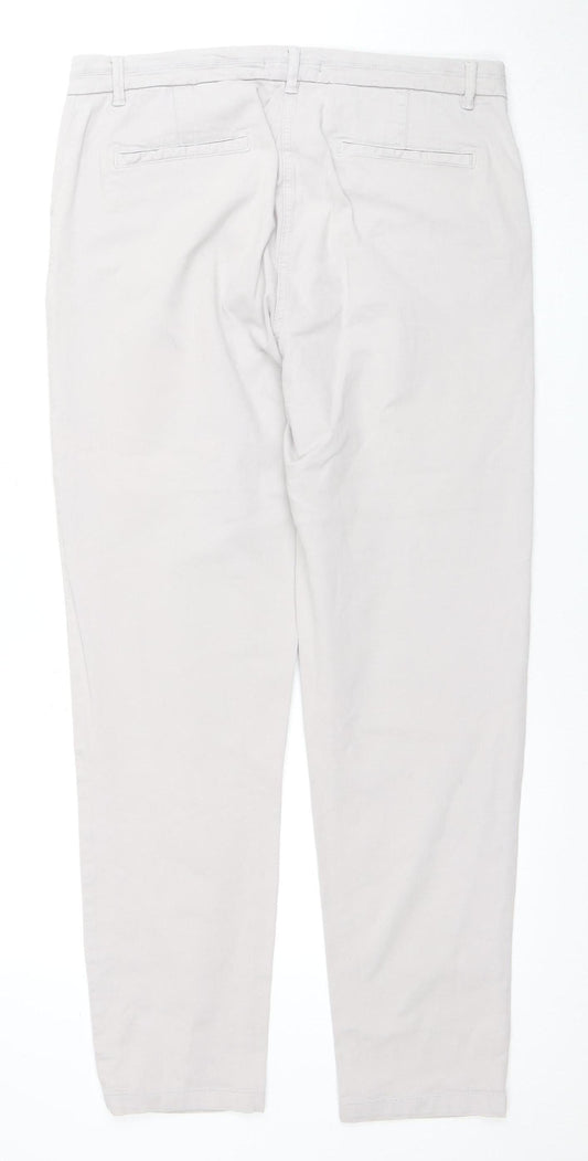 Laura Ashley Women's Grey Chino Trousers Size 14