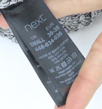 Womens UK Size S NEXT Grey Pullover Jumper