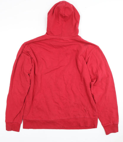 K-Swiss Men's Red Pullover Hoodie - Small