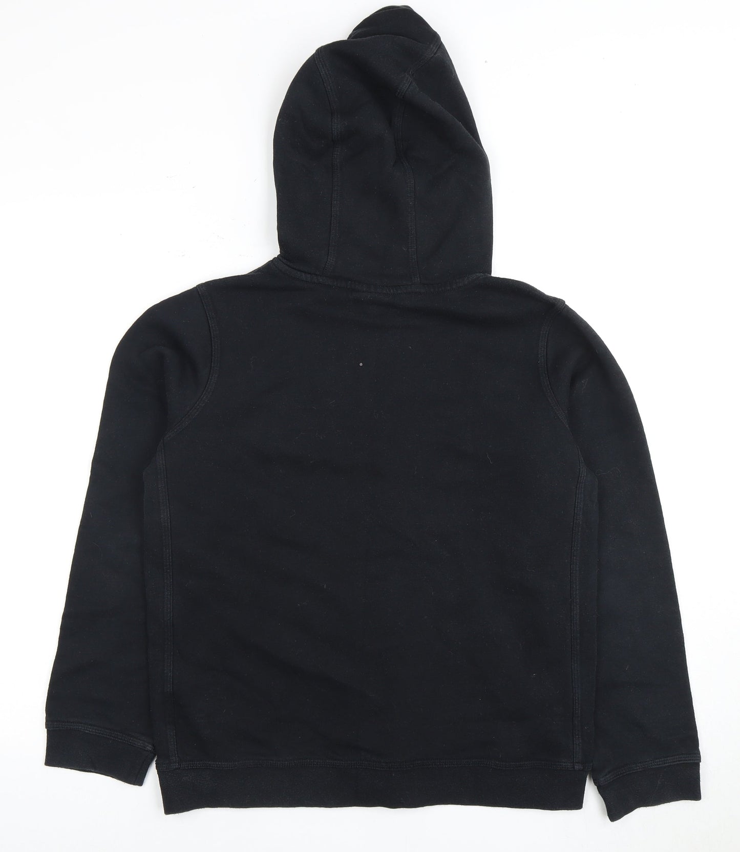 Nike Boys Black XL Pullover Hoodie with Logo Accents
