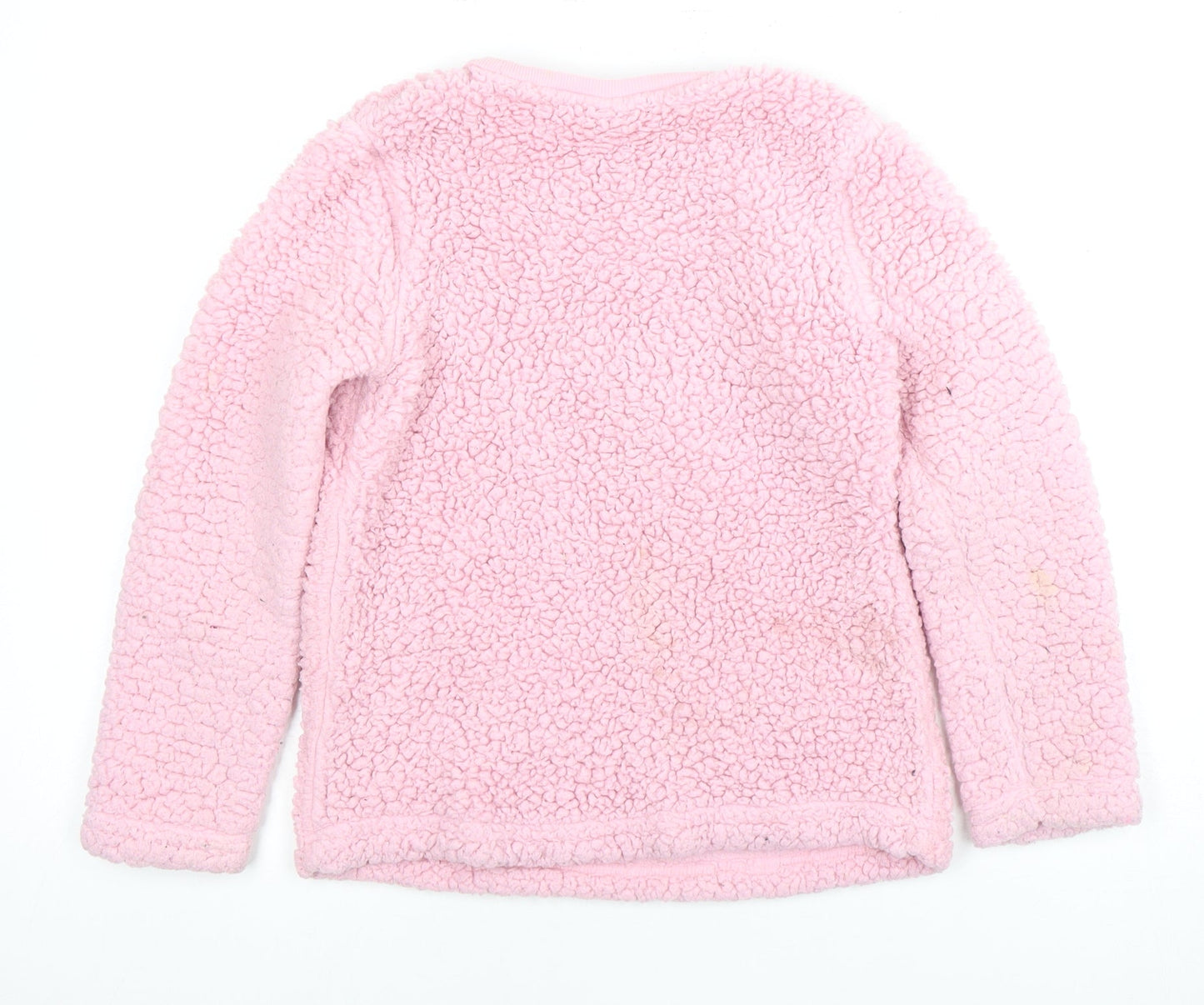 Primark Girls Pink Lilo & Stitch Fleece Sweater, 9-10 Years