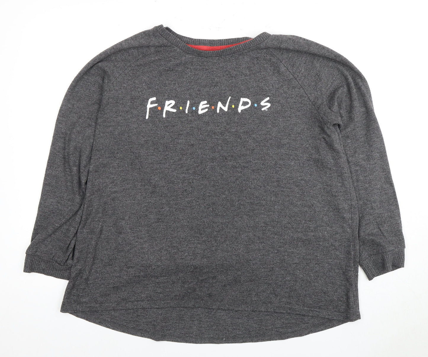 Primark Women's Grey Friends Logo Nightshirt XL