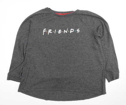 Primark Women's Grey Friends Logo Nightshirt XL
