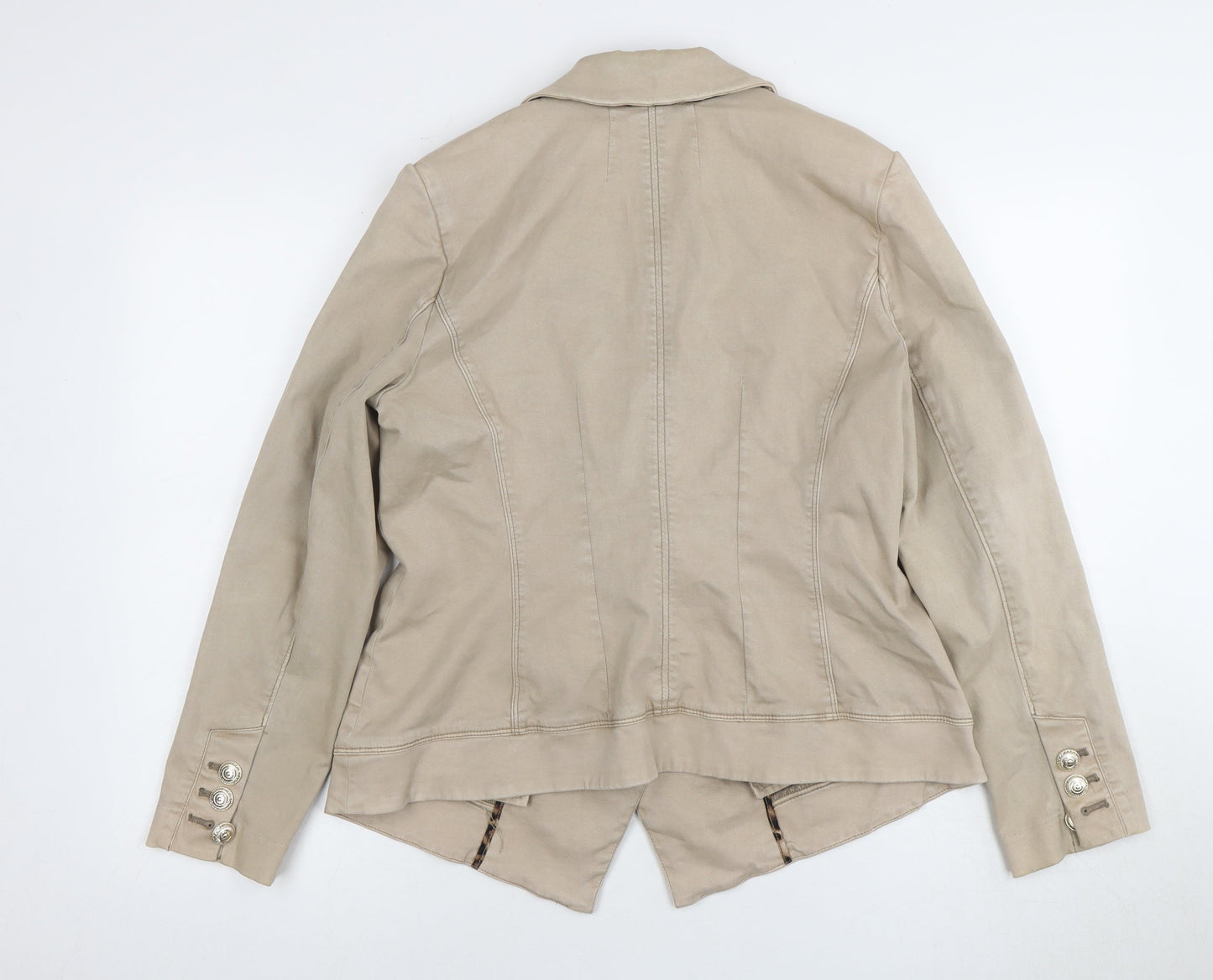 White House Black Market Beige Women's Blazer Size 14
