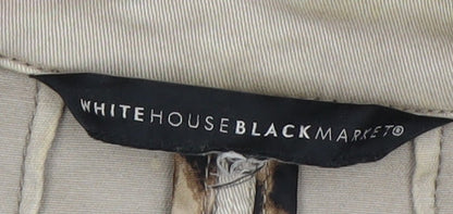 White House Black Market Beige Women's Blazer Size 14