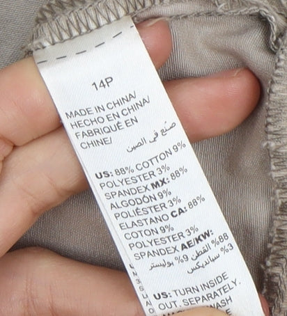 White House Black Market Beige Women's Blazer Size 14
