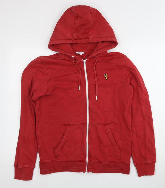 Mens UK Size S NEXT Red Full Zip Hoodie