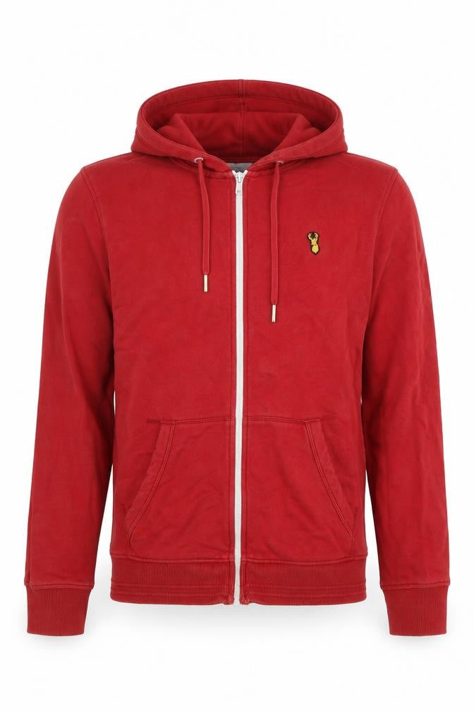 Mens UK Size S NEXT Red Full Zip Hoodie