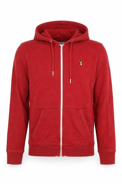 Mens UK Size S NEXT Red Full Zip Hoodie