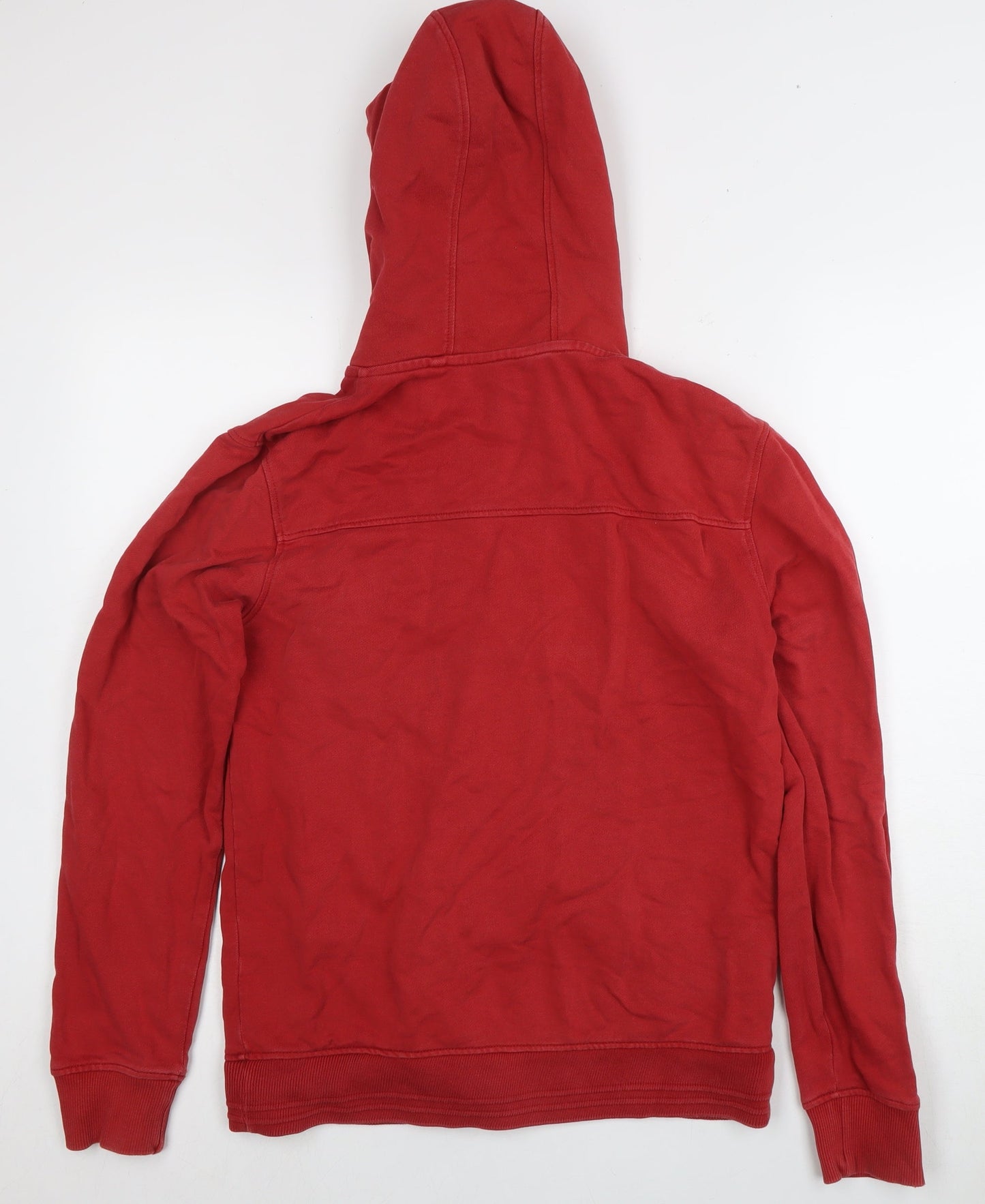 Mens UK Size S NEXT Red Full Zip Hoodie