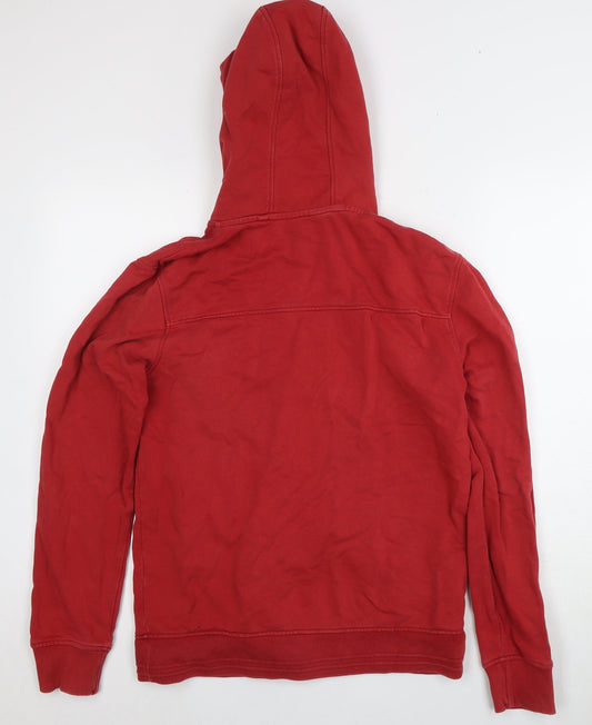 Mens UK Size S NEXT Red Full Zip Hoodie