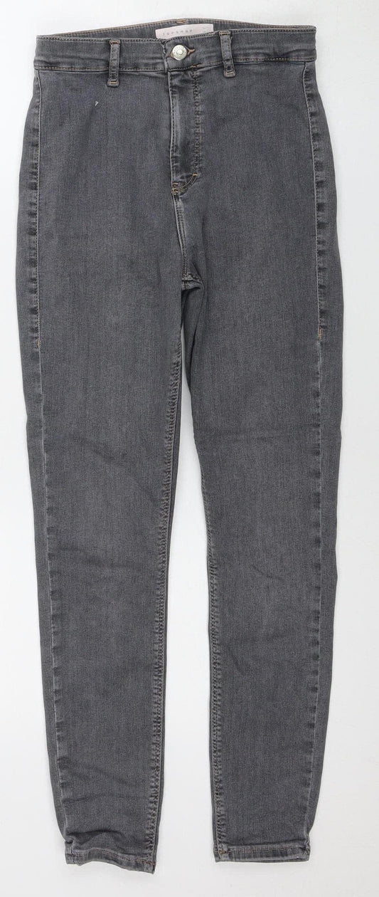 Topshop Women's Grey Skinny Jeans, Size M, Slim Fit