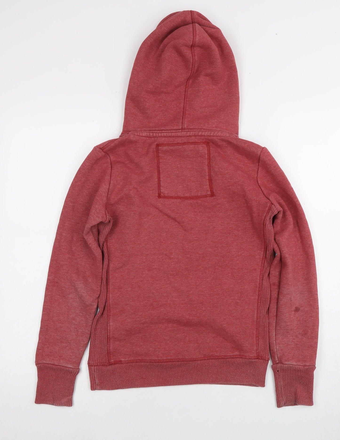 Superdry Women's Red Pullover Hoodie, XS, Casual Fleece