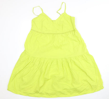 River Island Women’s Green Strappy Cotton Dress, Size 10