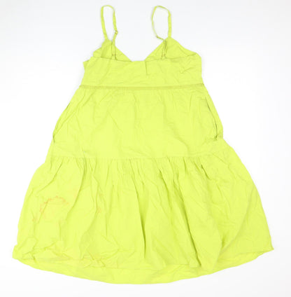 River Island Women’s Green Strappy Cotton Dress, Size 10