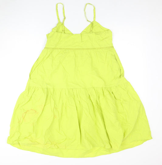 River Island Women’s Green Strappy Cotton Dress, Size 10