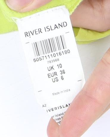 River Island Women’s Green Strappy Cotton Dress, Size 10