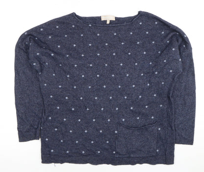 Womens UK Size S Benedetta B. Blue Pullover Jumper