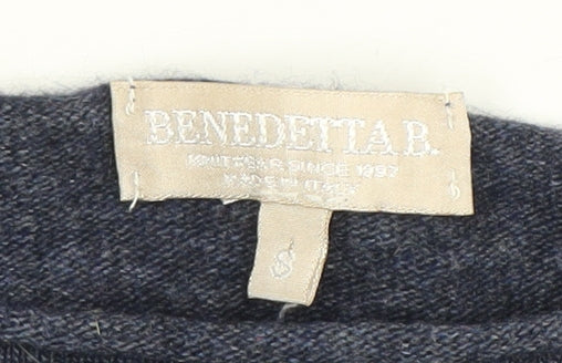 Womens UK Size S Benedetta B. Blue Pullover Jumper