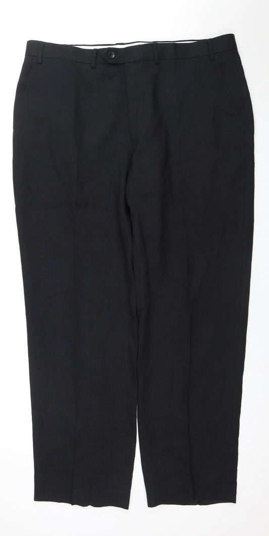 Marks and Spencer Men's Black Trousers Size 38
