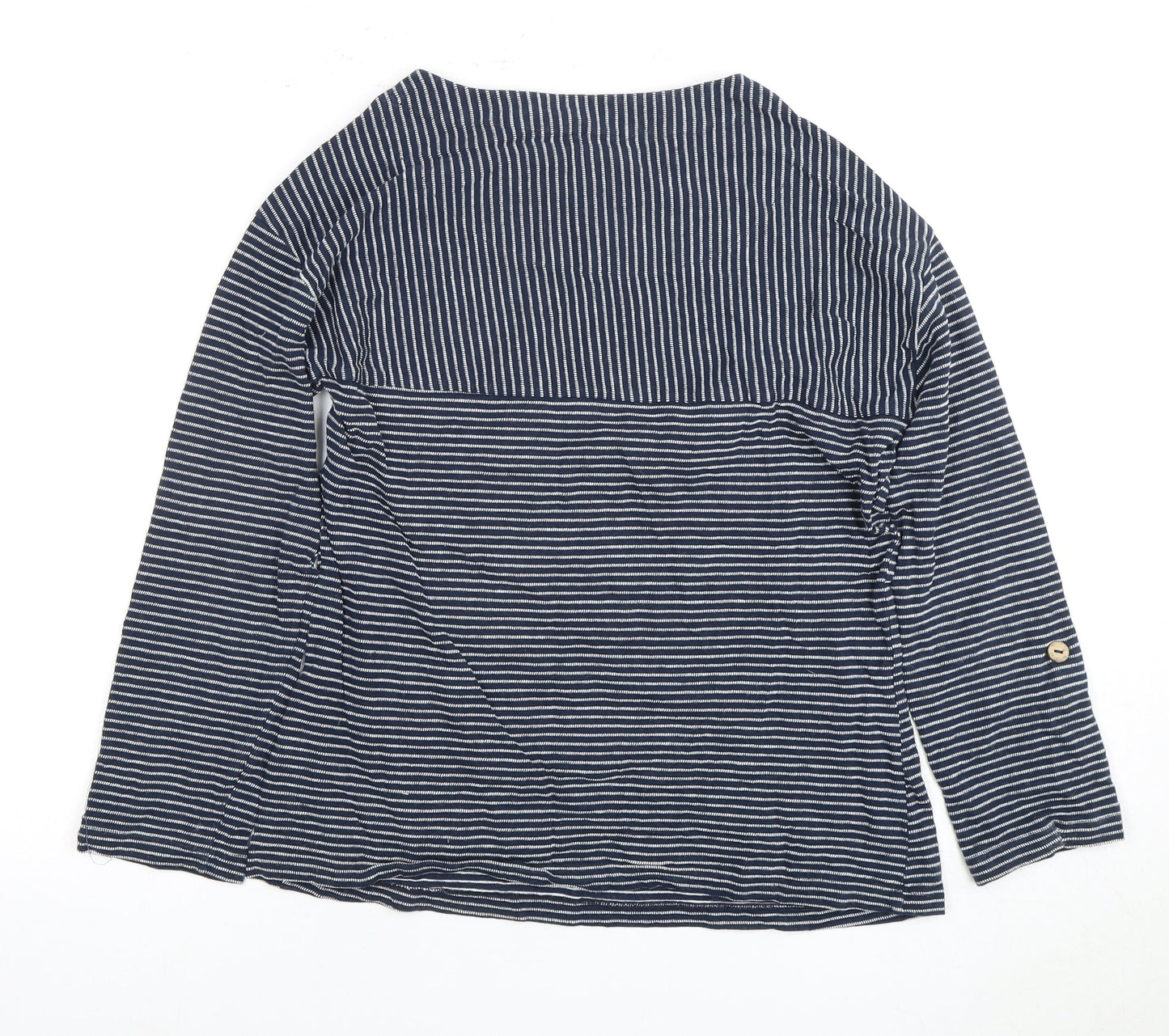 Womens UK Size 10 White Stuff Blue Casual Long Sleeve Top