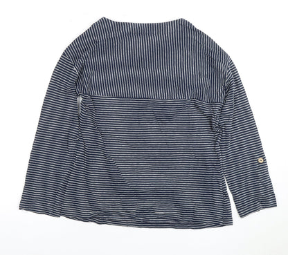 Womens UK Size 10 White Stuff Blue Casual Long Sleeve Top
