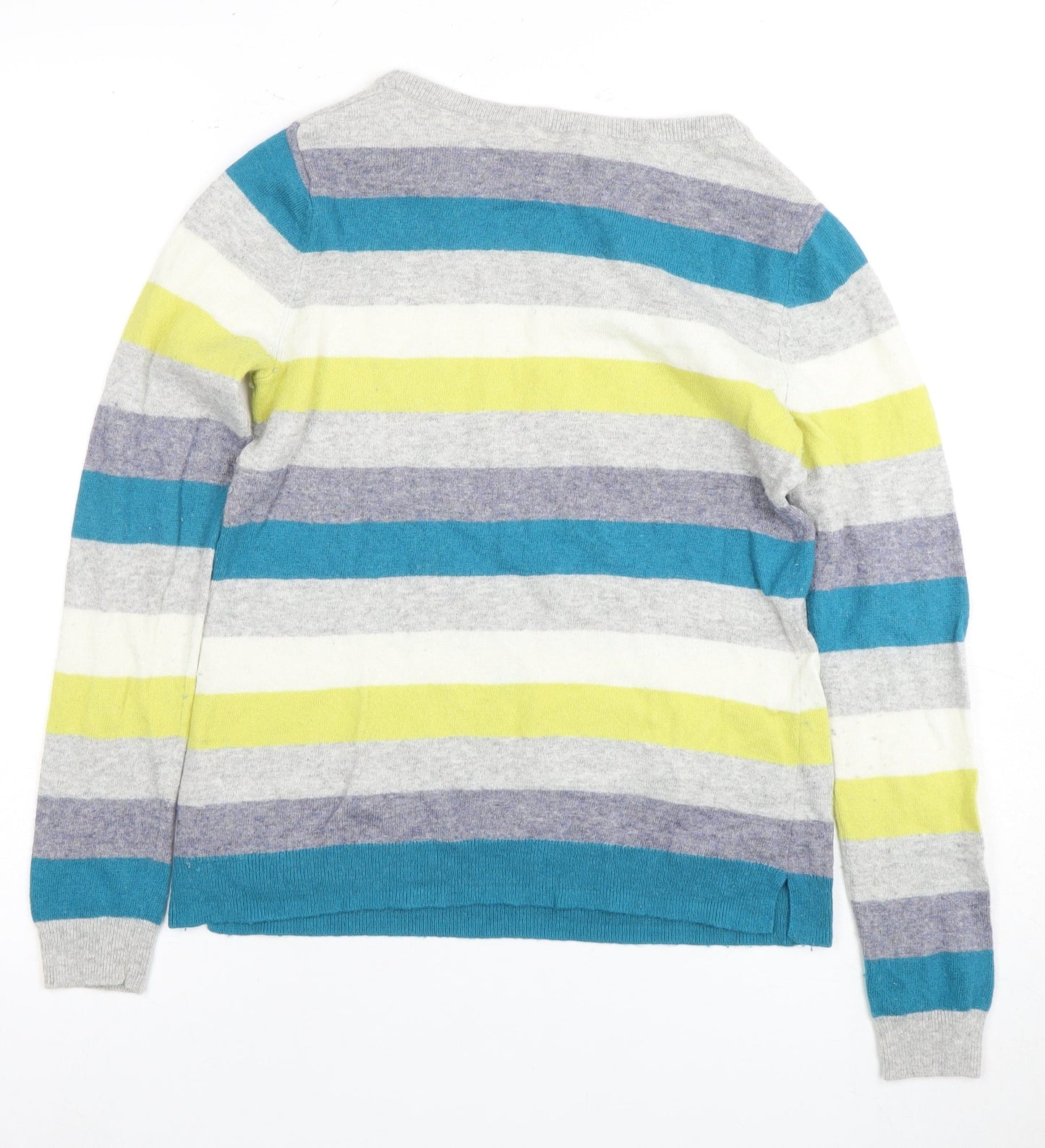 Miss Stuff Women's Multicoloured Striped Jumper