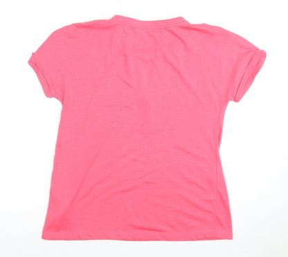 Mountain Warehouse Women's Pink T-Shirt, Size 10, Quick-Dry
