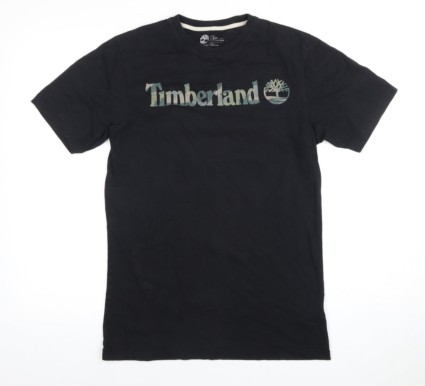 Timberland Men's Black Crew Neck Logo T-Shirt Size S