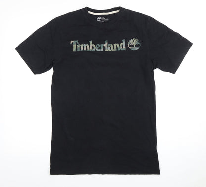 Timberland Men's Black Crew Neck Logo T-Shirt Size S