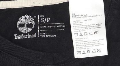 Timberland Men's Black Crew Neck Logo T-Shirt Size S