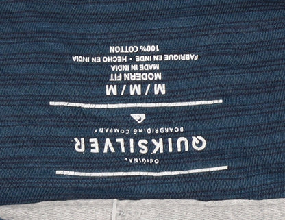Quiksilver Men's Blue Medium Crew Neck T-Shirt