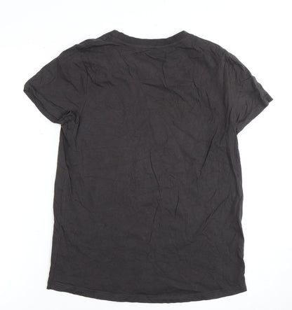 Disney Women's Black Mickey & Friends T-Shirt - Size 8