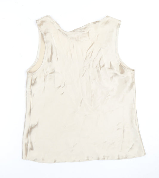 Kaleidoscope Women's Beige Tank Top UK 14 in Polyester