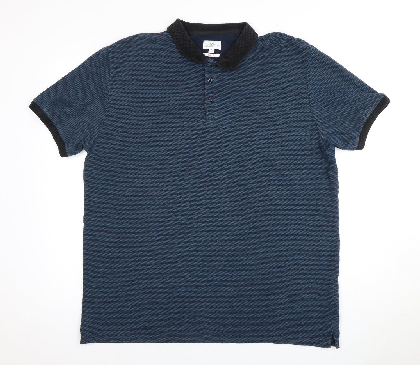 NEXT Men's Blue Slim Fit Polo Shirt XXL