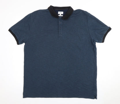 NEXT Men's Blue Slim Fit Polo Shirt XXL