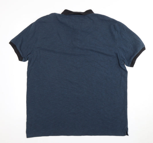 NEXT Men's Blue Slim Fit Polo Shirt XXL