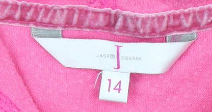 Womens UK Size 14 Jasper Conran Pink Basic Jacket