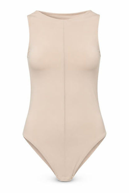 Womens UK Size 10 I SAW IT FIRST One-Piece Beige Bodysuit