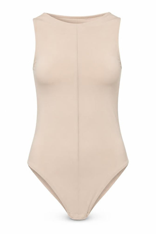 Womens UK Size 10 I SAW IT FIRST One-Piece Beige Bodysuit