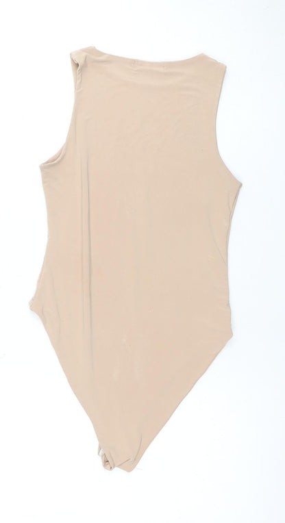 I Saw It First Women's Beige Sleeveless Bodysuit Size 10