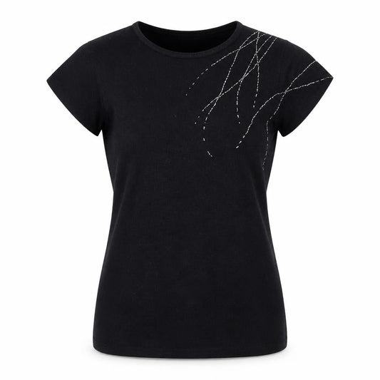 Womens UK Size M Select Black Basic T-Shirt