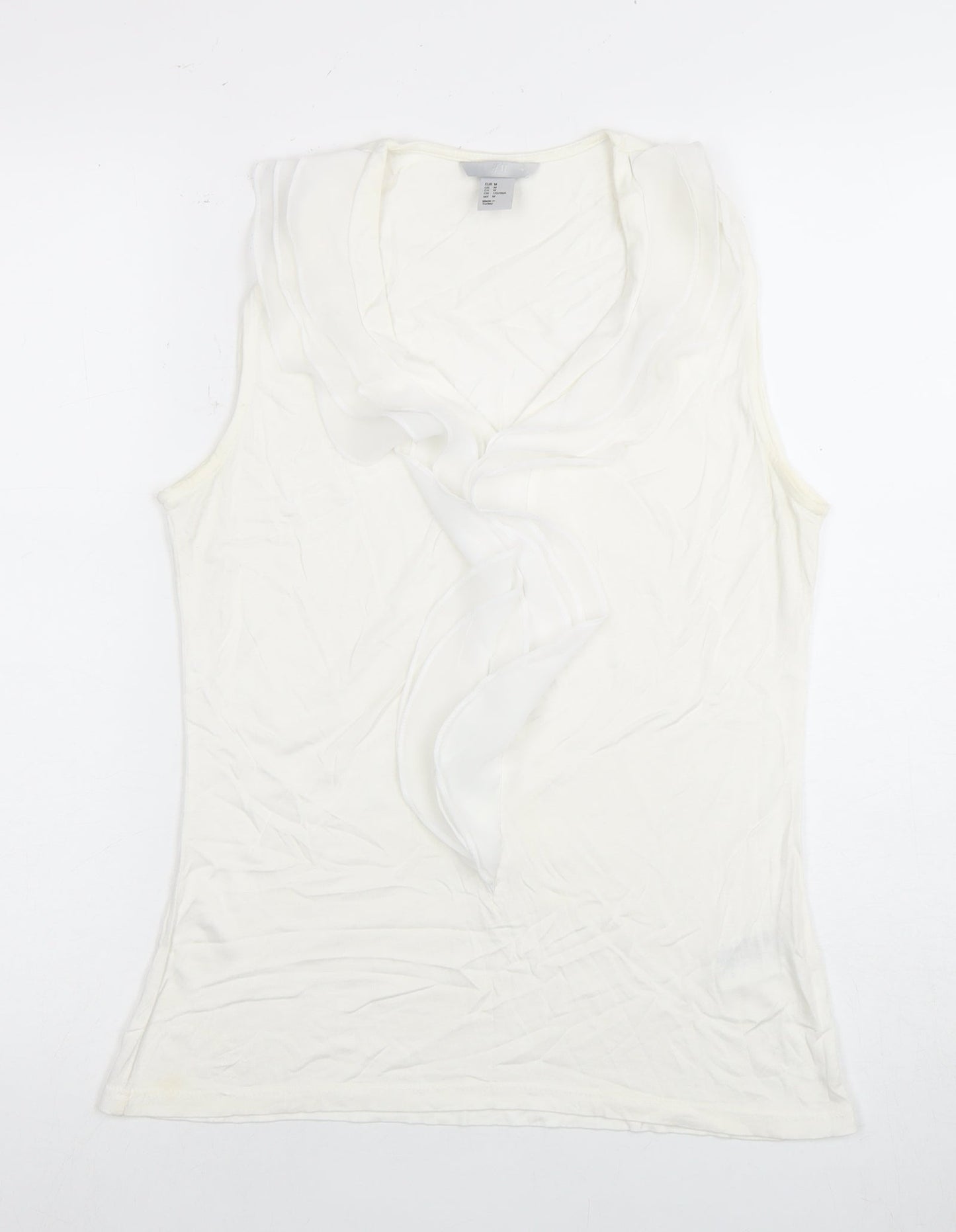 Womens UK Size 12 H&M White Basic Blouse