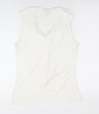 Womens UK Size 12 H&M White Basic Blouse