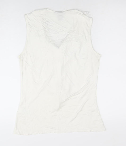 Womens UK Size 12 H&M White Basic Blouse