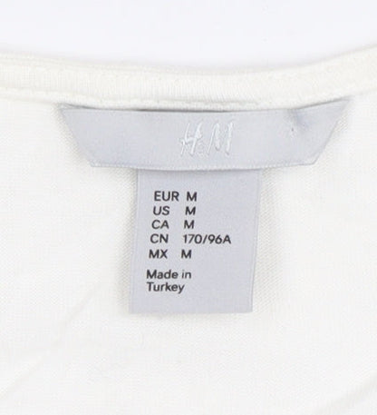 Womens UK Size 12 H&M White Basic Blouse