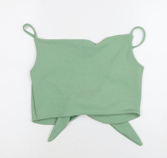 I Saw It First Women's Green Camisole Tank Top Size 12