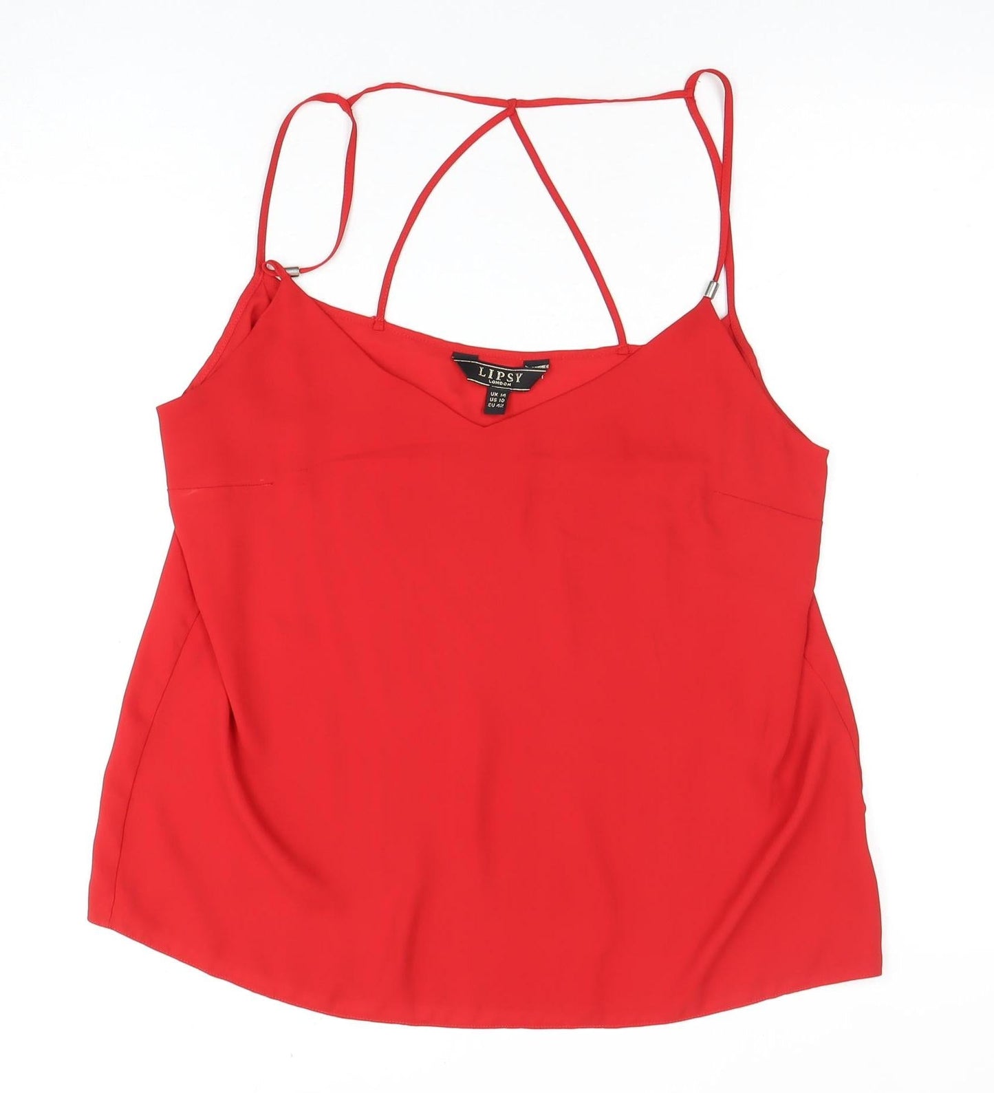 Womens UK Size 14 Lipsy Red Camisole Camisole