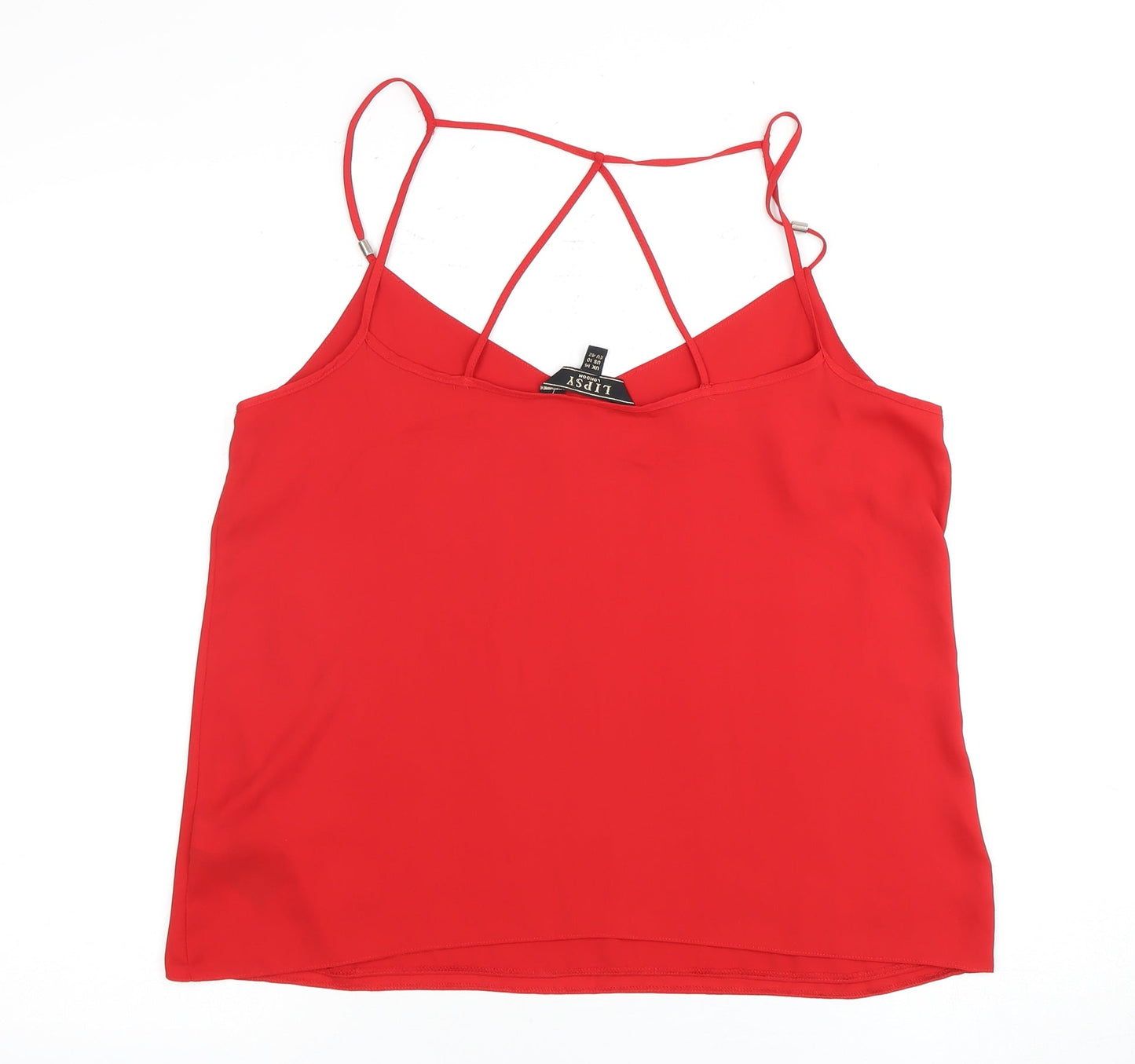Womens UK Size 14 Lipsy Red Camisole Camisole